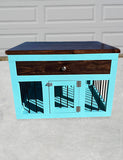 Single Wood Dog Crate Furniture with Swing Door