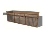 Double Dog Crate, Modern Dog Crate