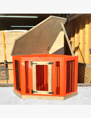 Single Corner Dog Crate w/ Swing Door, Modern Dog Crate