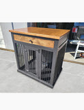 Single Dog Crate w/ Storage Drawer and Swing Door