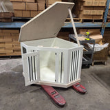 Custom Single Dog Crate, Corner Dog Crate