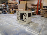 Dog Kennel - Handmade Wooden Dog And Cat Crate Furniture - Luxury Single Dog Crate, Dog Crate, Wood Dog House