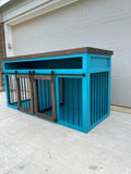 Double Dog Crate Furniture, Dog Kennel Furniture, Wooden Double Dog Crate, Custom Dog Kennel