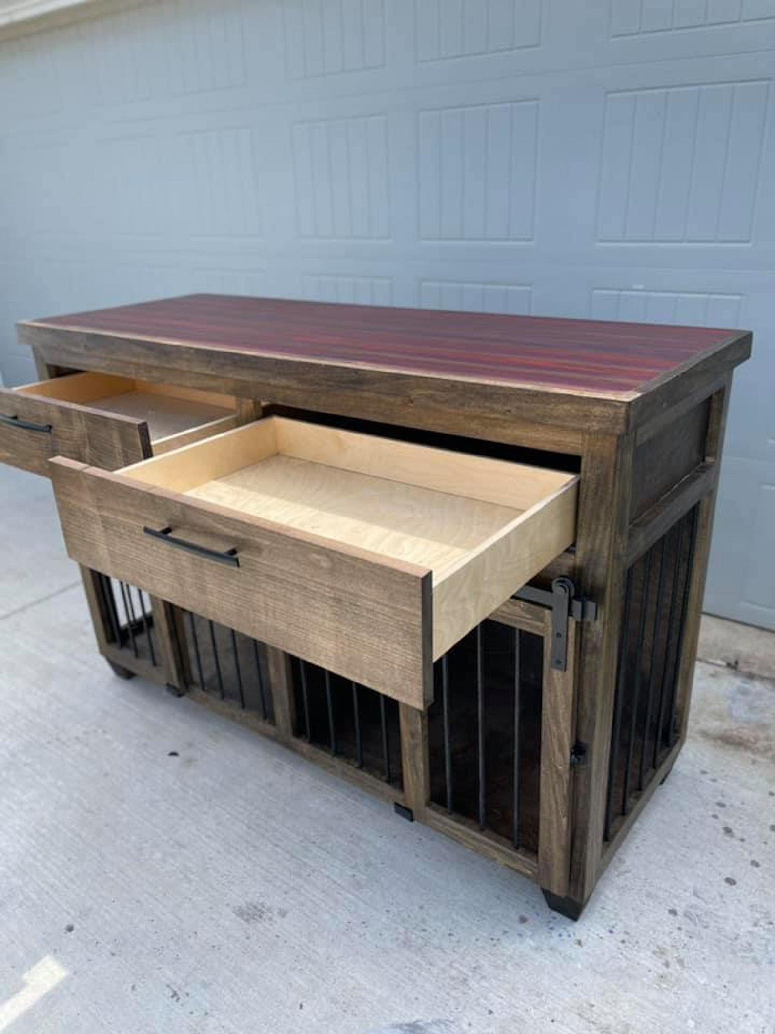 Rustic Farmhouse Dog Crate