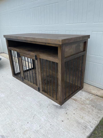 Single Dog Crate with Shelf and Swing Door | Custom Dog Crate