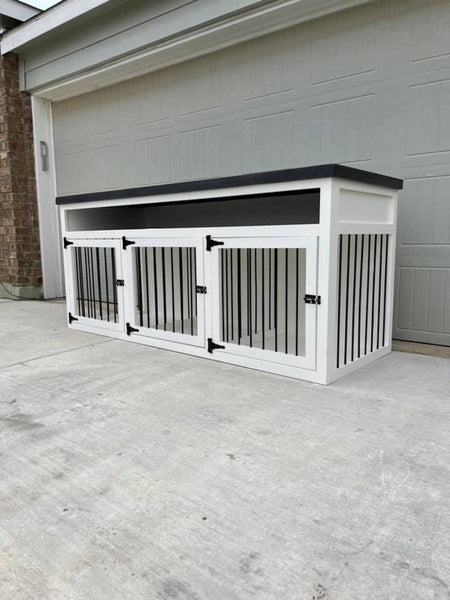 Triple Dog Crate Triple Dog Kennel Dog Crate Furniture Dog Kennel F MeoWoofStore